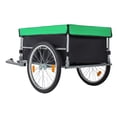 thumbnail image 7 of Foldable Bicycle Bike Cargo Trailer with 20'' Wheels,Removable Cover,Folding Frame Quick Release,Bike Cart Bike Wagon Trailer for Luggage,Tools,Groceries, 7 of 7
