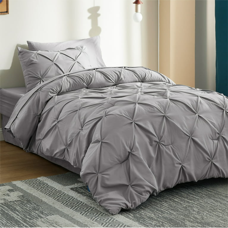 Bedsure Twin Comforter Set with Sheets - 5 Pieces Twin Bedding Sets, Pinch  Pleat Mint Green Twin Bed in a Bag with Comforter, Sheets, Pillowcase 