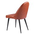 thumbnail image 5 of Silloth Armless Dining Chair Brown Dining Chair, Modern Style, Plush and durable faux leather fabric, Steel, Indoor Dining, 5 of 5