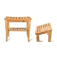 thumbnail image 1 of ToiletTree Products Bamboo Shower Seat Bench with Storage Shelf & Footstool, 1 of 11