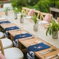 thumbnail image 3 of Coastal Wave Cloth Napkins, Japanese Style Ocean Fish Blue Washable and Reusable Dinner Napkins Set of 6, Table Napkin for Kitchen Party Birthday Wedding Hotel Housewarming 20"x20", 3 of 8