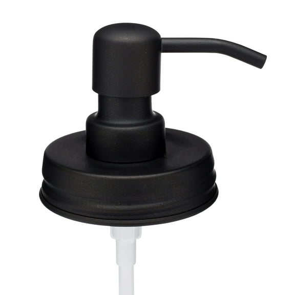 Jarmazing Products Classic Vintage Styled Black Mason Jar Soap Dispenser Lids - One Pack - For all Regular Mouth Canning Jars