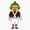 1pcs, variant on Vintage Candy Factory Oompa Loompa Costume Theme Striped Overalls Graphic Decal For Laptop Sticker
