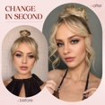 thumbnail image 4 of S-noilite Chignon Désordonné Pièce de Cheveux Humains, Blond Cendré/bleach Blond Chignon Humain Pièces de Cheveux pour Femmes Filles Chignon Queue de Cheval Extensions (1 Unité), 4 of 9