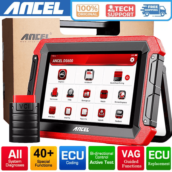 ANCEL DS600 OBD2 Scanner Code Reader All System Diagnostic Tool Active Test Oil Reset SRS TPMS EPB