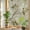 Beige, variant on Vintage Floral Window Privacy Film, Magnolia Flowers Branches Rustic Botanical Brown Stained Glass Rainbow Film Decorative Window Clings, Static Cling Sun Blocking Stickers 17.7" x 39.3"