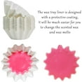 thumbnail image 3 of 50Pcs/100Pcs Wax Melt Warmer Liners Reusable & Leakproof Candle Warmer Liners Wax Tray for Scented Wax,Electric Wax Warmers, Plug in Warmers, Candle Warmer,Wax Melter and Wax Burner, 3 of 6