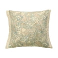 thumbnail image 2 of ChicYu Pillow Cover Throw Tassel Fringe 18x18 Inch Cotton Linen Decorative Cushion Case Floral Pattern for Sofa Couch Bed Living Room Bedroom Funda de Almohada, 2 of 5