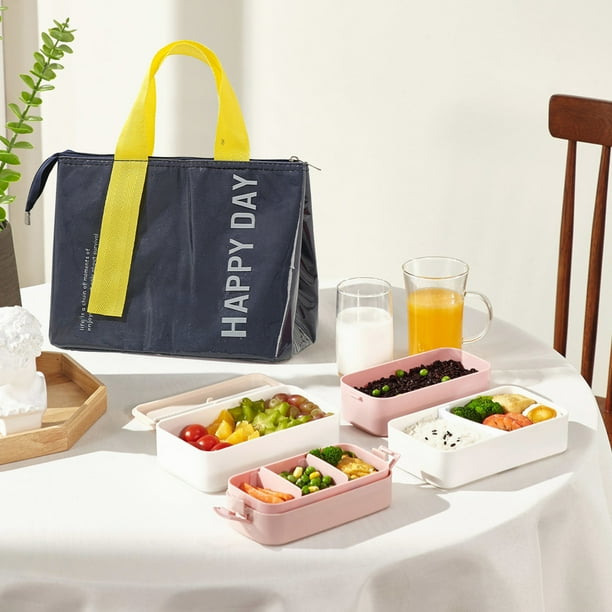 Lonchera, Bento Boxes Dopamine Bento Bags Trabajadores con almuerzo Bolsa de aislamiento para almuerzo de gran capacidad Bolsa de aislamiento de aluminio engrosado Bolsa de aislamiento para acampar al