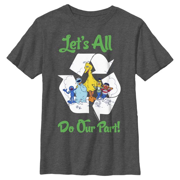 Boy's Sesame Street Let’s All Do Our Part  Graphic T-Shirt