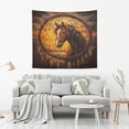 thumbnail image 2 of WOBOGO The Sunset Stallion Tapestry 90×60in Home Living Room Bedroom Wall Hanging Ornaments, 2 of 10