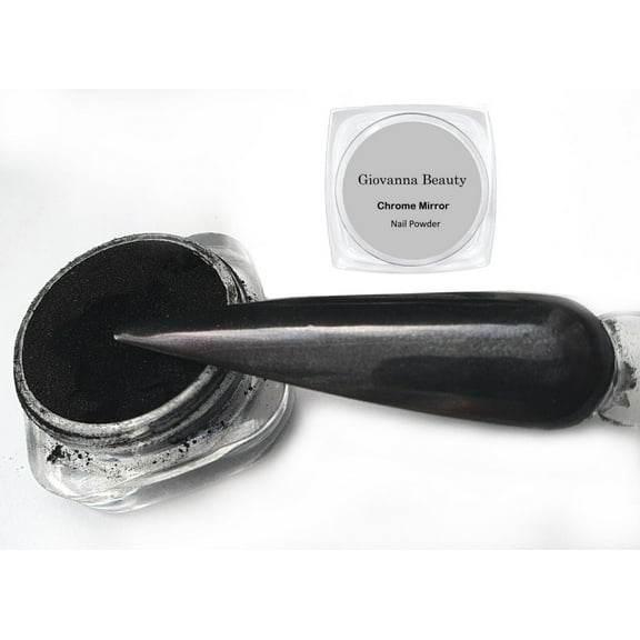 BLACK CHROME NAIL POWDER