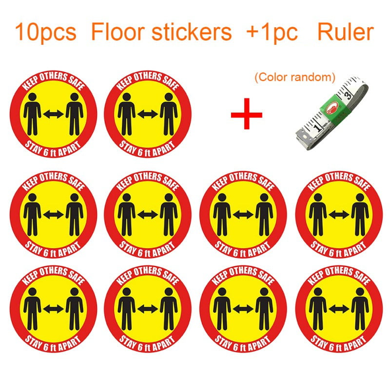 Social Distancing Floor Stickers PLEASE WAIT HERE  Keep Your Distance Anti Slip 