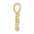 thumbnail image 2 of 14k 1/8 carat Lab Grown Diamond VS/SI+ G+ Letter E Initial Pendant, 2 of 4