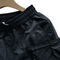 thumbnail image 5 of JTieacloth Mens Breathable Work Shorts Men's Summer Baggy Large Pocket Style Wide Leg Casual Quarter Pants,Black, 5 of 5