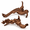 Mopani Driftwood 12.5 to 18 Inch (Pack of 2), variant on Mopani Driftwood 12.5 to 18 Inch (Pack of 2) for Aquarium Decor Reptile