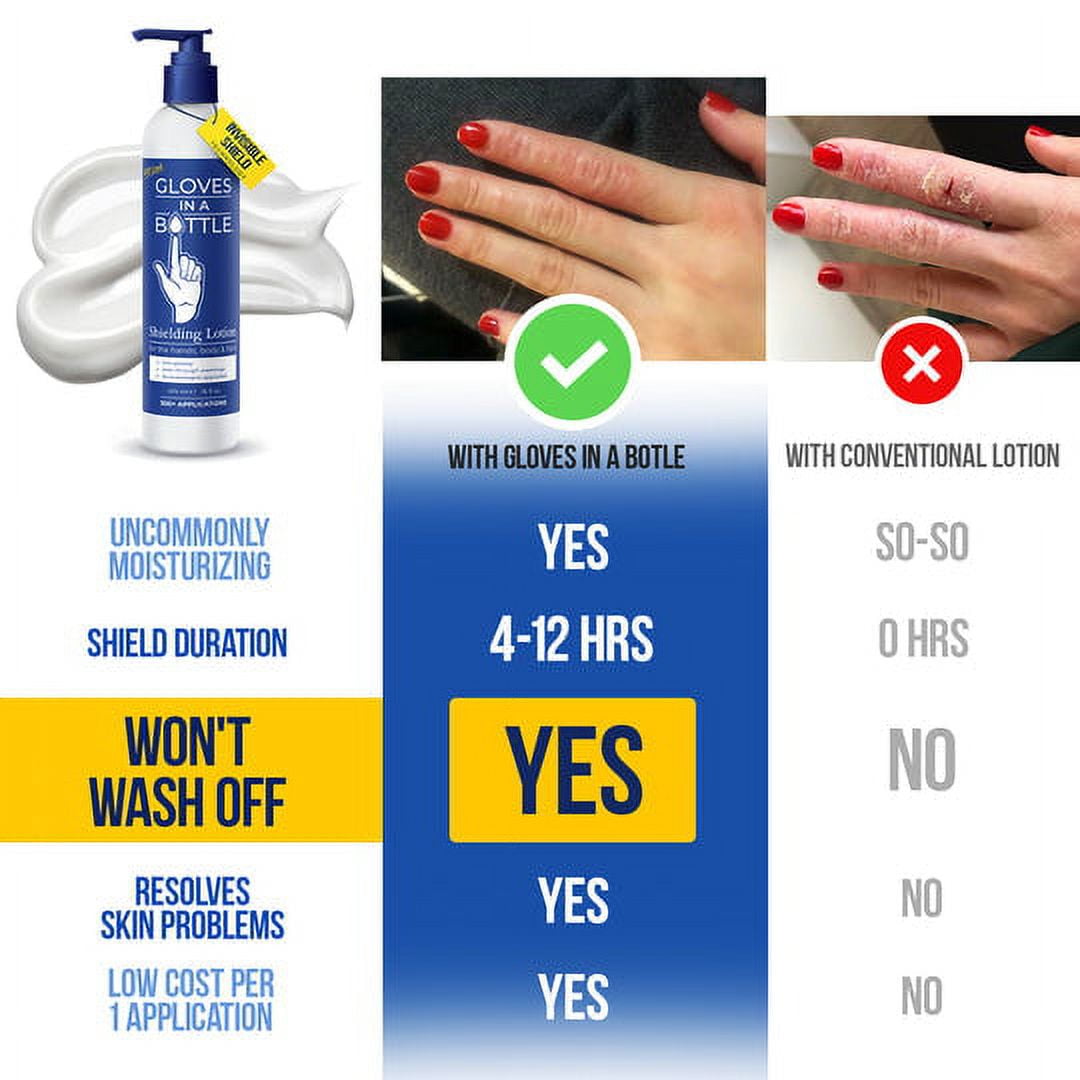 Gloves In A Bottle Skin Repair Lotion for Hands and Body, relief for dry and cracked skin, 16 ounces