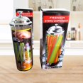 thumbnail image 4 of Home Straw Dispenser Stand Plastic Makeup Brush Holder Kitchen Spoons Bucket, 4 of 4
