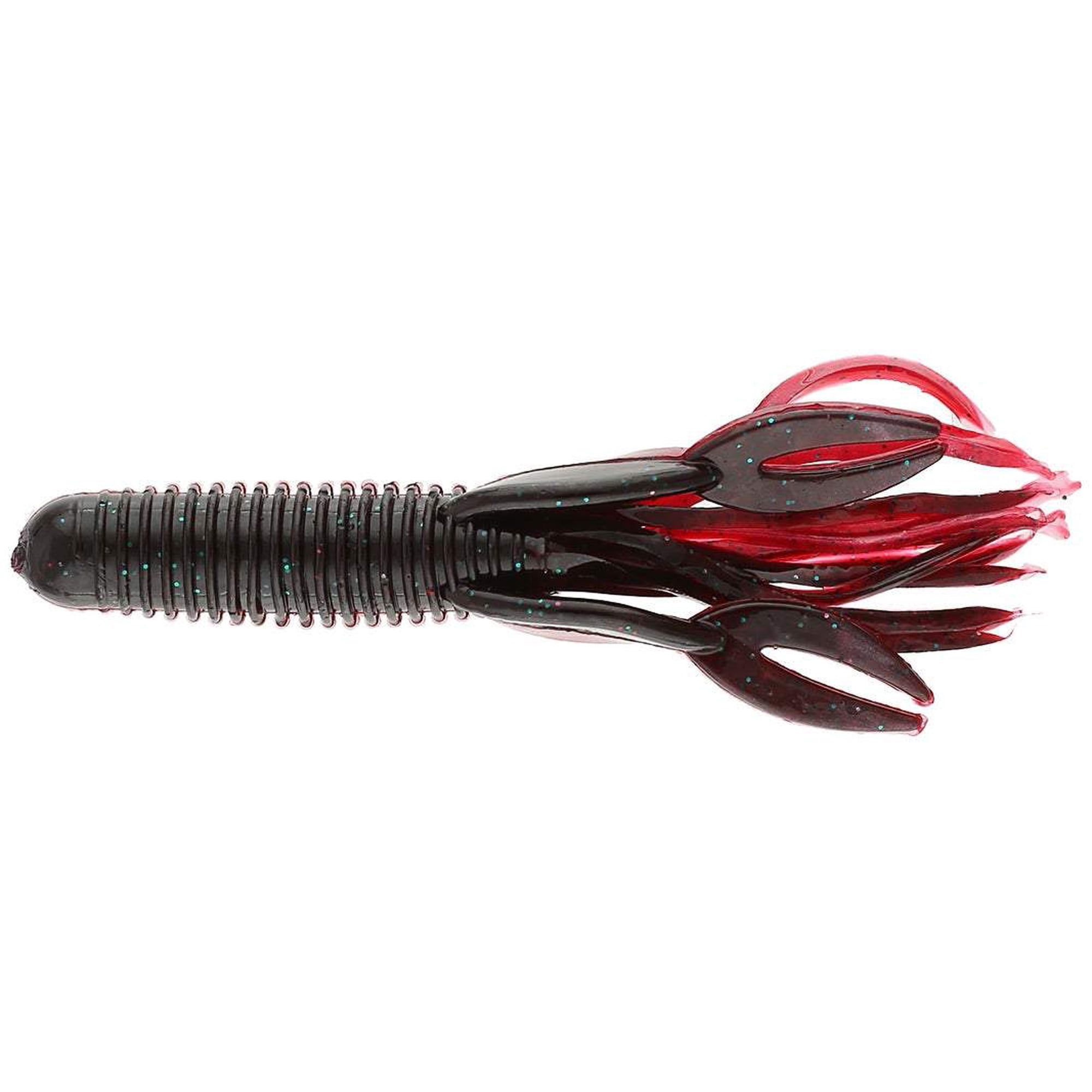Big Bite Baits Craw Tube 4 inch Soft Plastic (Red Shad)