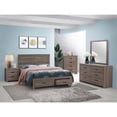 thumbnail image 6 of Bed Frame Barrel Oak King Storage Panel Bed, 6 of 7