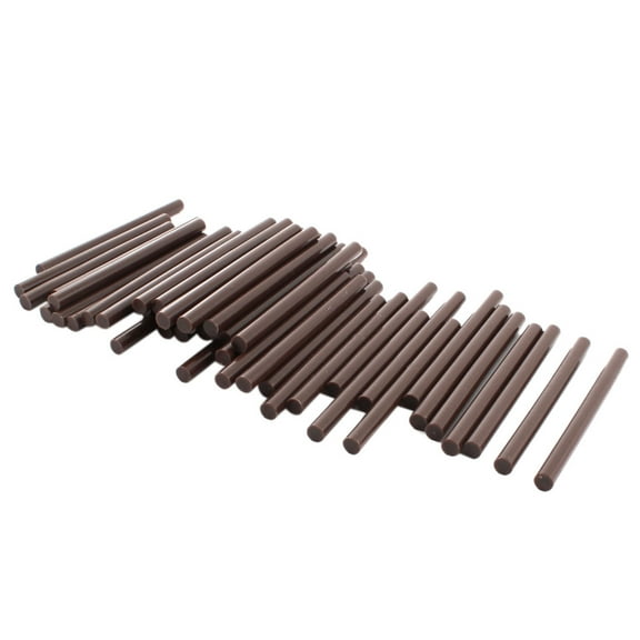 Unique Bargains 50Pcs 7x100mm Coffee Color EVA Hot Melt Glue Adhesive Sticks for Arts Crafts