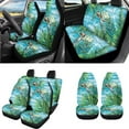 thumbnail image 2 of Uorisanigo Tropical Turtle Car Seat Cover Seat Protector 18 PCS, with Steering Wheel Cover Armrest Covers Cushion Seatbelt Pads Cup Holder Coaster Headrest Handbrake Gear Shift Covers Key Chains, 2 of 7