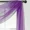 PURPLE, variant on Gorgeous Home Linen Window Voile Sheer Scarf Valance Topper or Party Décor Solid Color Purple 37" Width X 216 " Length 1pc