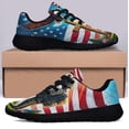 thumbnail image 3 of Memorial Day Veteran Stnding For The Kneel For The Cross Eagle Shoes Sneakers Black Size 10.5, 3 of 7