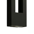 thumbnail image 3 of 1649SK-LED Hinkley Lighting Atlantis - 4 Inch 2 Light Large Outdoor Wall Lantern-Satin Black Finish-Integrated LED Lamp Base Type, 3 of 18