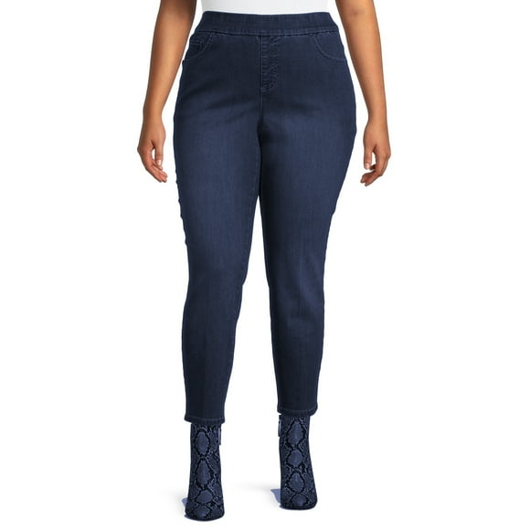 womens denim pull on jeans