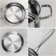 thumbnail image 4 of Batería de Cocina de Acero Inoxidable 316, Juego de Ollas y Sartenes con Wok, 28 Piezas, Tecnología Tricapa Integral Compatible con Inducción y Gas, 4 of 4