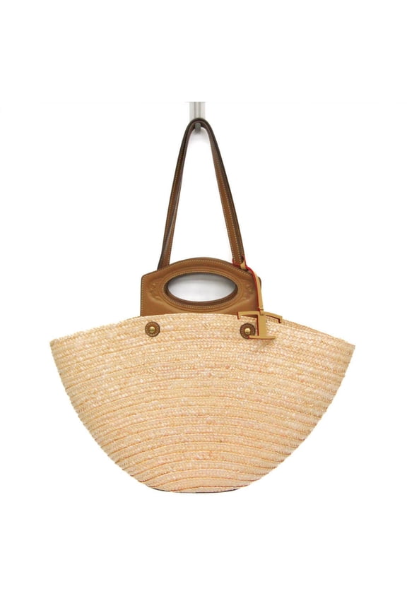 Pre-Owned Tod's Double Handle Straw Bag Women's Straw,Leather Handbag,Tote Bag... (Good)