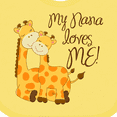 thumbnail image 4 of Inktastic My Nana Loves Me Boys or Girls Baby Bib, 4 of 4