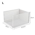 thumbnail image 2 of Walbest Stackable Wardrobe Plastic Storage Basket Shelf Box, Closet Organizer Storage Bin Drawer Shelf Storage Container for Wardrobe Cupboard Kitchen Bathroom Office, 2 of 7