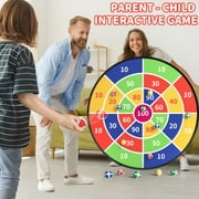 ConeWhale 29 Large Dart Board with 20 Velcro Sticky Balls, Indoor & Outdoor Sport Fun Party Play Game Toys for Kids Ages 3-12