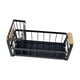 thumbnail image 5 of Soporte para esponja para fregadero de cocina, escurridor de platos, autodrenante, resistente al óxido Negro, 5 of 9