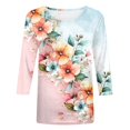 thumbnail image 4 of YDLCAFD Easter Womens Fashion Round Neck Short Sleeved Printed T Shirt Top, 4 of 5