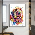 thumbnail image 2 of DIY 5D Diamond Painting Kit (For Adults) Diamond Painting "Animal Golden Graffiti Dog" - Full Diamond Crystal Rhinestone Embroidery Craft Kit, Can Be Used as Gift, Wall Decoration, 2 of 7