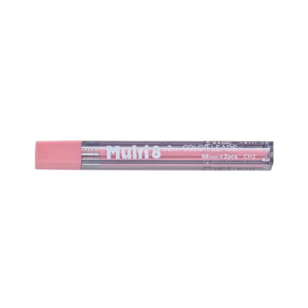 Pentel Multi 8 Ricarica Mina 2.0 Mm - Colore Rosso, Per Matite Multi 8, Cancelleria Ufficio