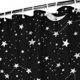 thumbnail image 4 of Gothic Shower Curtain Set - Dark Celestial Moon & Star Print, Mystical Cosmic Bath Decor, Waterproof Polyester 72"x84", Goth Aesthetic Gift, 4 of 5