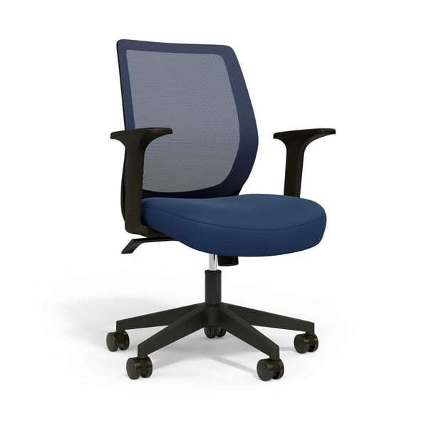 Union And Scale Essentials Mesh Back Fabric Task Chair Blue Un56965