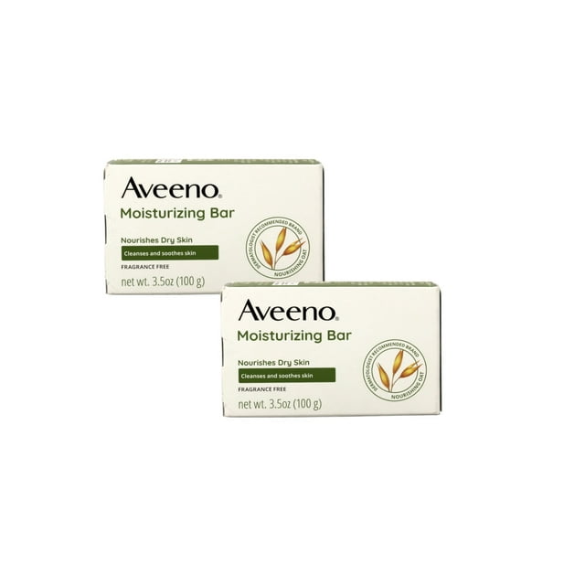 Barra hidratante Aveeno Naturals para piel seca, 100 ml (paquete de 2)