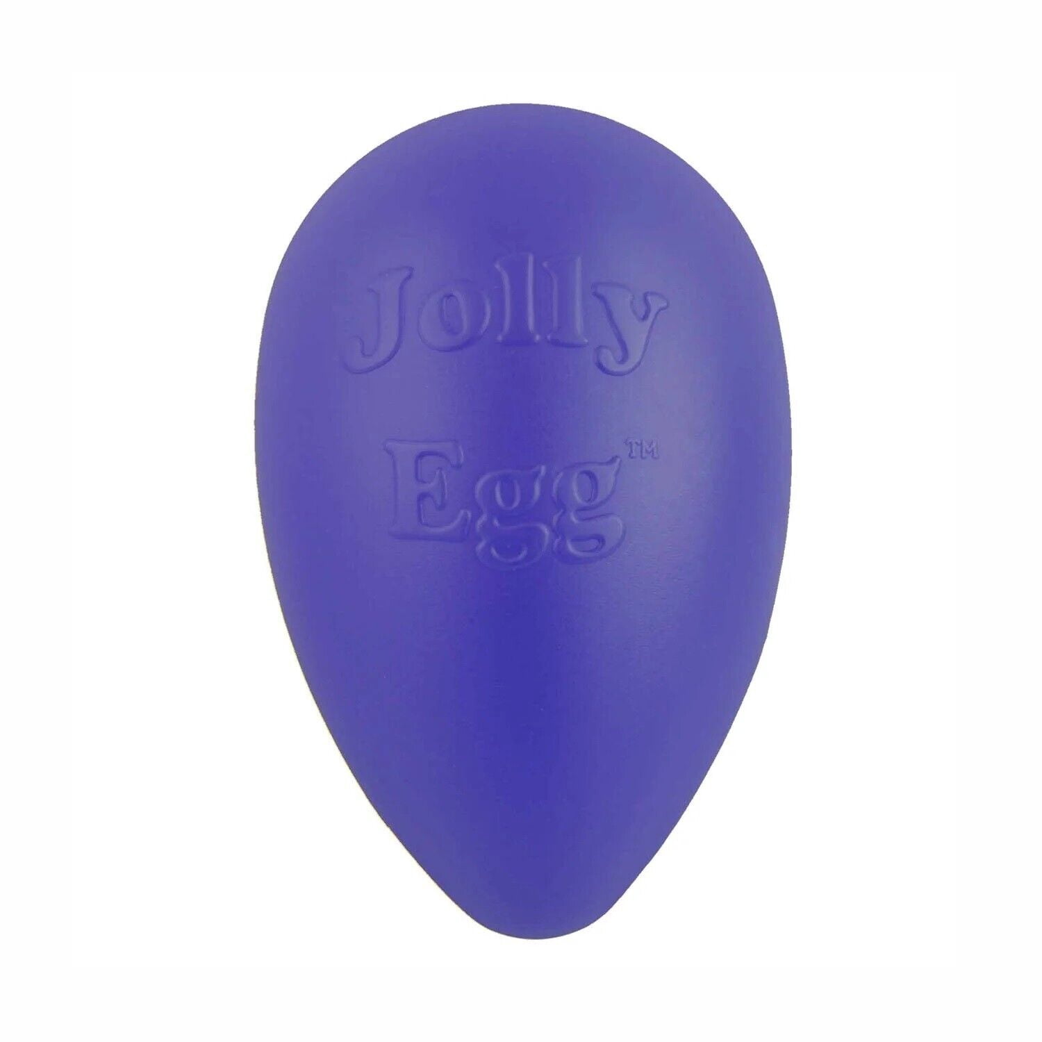 Dog Toy 8 Inch Hard Plastic Egg Shaped Jolly Interactive Fun Choose Color or Set (Yellow)
