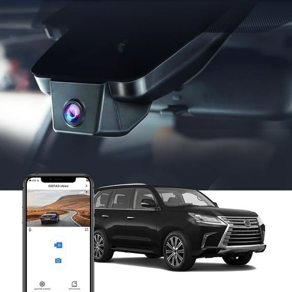 Fitcamx 4K Dash Cam Compatible with Lexus LX 570 2017 2018 2019 2020 2021 (J200, Gen3), Integrated OEM Look, Plug & Play, 64GB Card