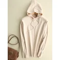 thumbnail image 5 of Suéteres coreanos nuevos de otoño e invierno de 2024 para mujer, ropa de calle de moda, jerséis casuales, jerséis con capucha de manga larga holgados y sólidos, 5 of 5