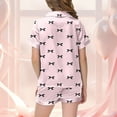 thumbnail image 6 of LRen Toddler Valentines Outfits for Girls 5t Print Shorts Sleeve Valentines Sets Crew Neck Fashion Beach Vacation Short Sleeve Set Valentines Day Gifts for Her, 6 of 6