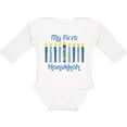 thumbnail image 3 of Inktastic 1st Hanukkah Candles Boys or Girls Long Sleeve Baby Bodysuit, 3 of 5