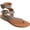 Gray, variant on COLLECTION Womens Gray Double Ankle Straps Asymmetrical Padded Kyle Round Toe Buckle Thong Sandals Shoes 9 M