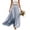 Blue, variant on Skirts for Women , Solid Elastic Waist Flounce A Line High Waist Midi Skirt , Casual Maxi Skirts for Women,Blue M