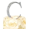 thumbnail image 7 of Unik Occasions Collection Rhinestone Wedding Cake Topper, Gold, 7 of 7
